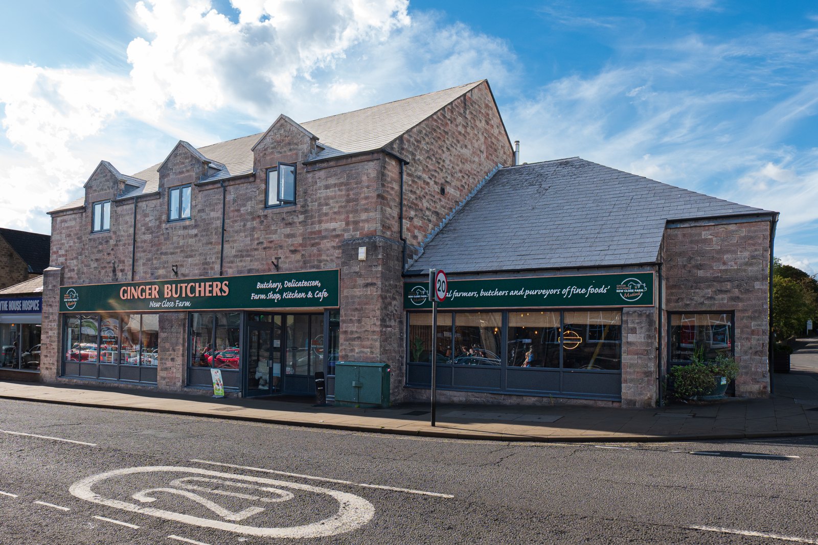The new Ginger Butchers shop on Bank Road, Matlock